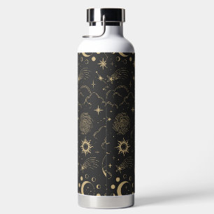 Celestial Sun Moon and Planets  Water Bottle
