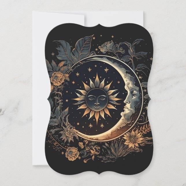 Celestial Sun & Moon Card (Front)