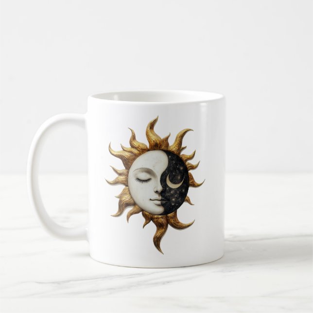 Celestial Sun & Moon Mug (Left)