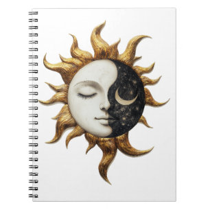 Celestial Sun & Moon Notebook