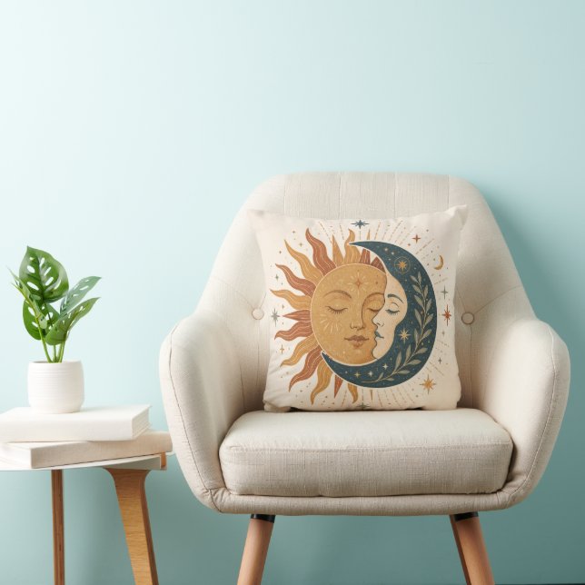 Celestial Sun Moon Pillow (Chair)