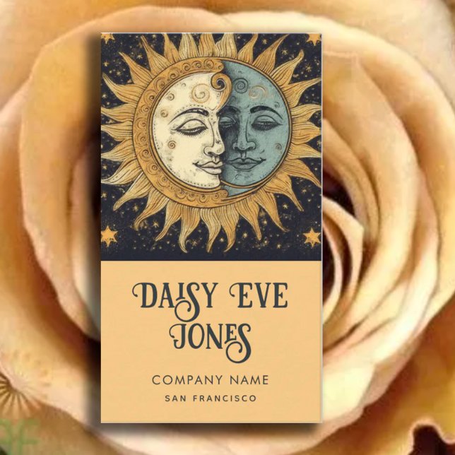 Celestial Sun Moon Stars Business Card (Creator Uploaded)