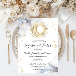 Celestial Sun,Moon,Stars  Invitation