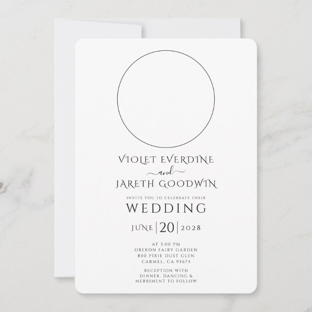 Celestial Sun Moon Stars Wedding  Invitation (Front)