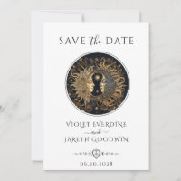 Celestial Sun Moon Stars Wedding Save The Date