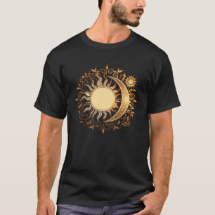 Celestial Sun Moon Yoga Meditation Zen Buddhism Sy T-Shirt
