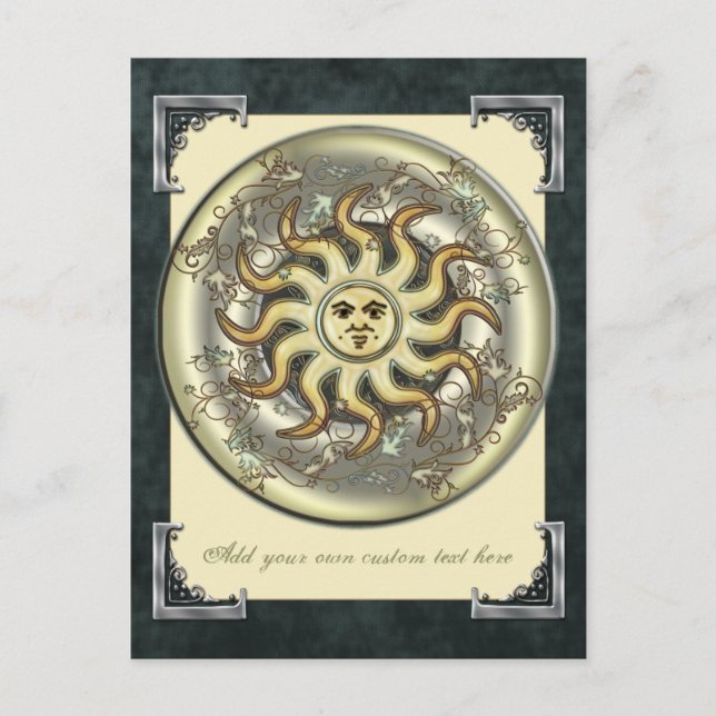 Celestial Sun Postcard (Front)