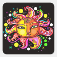 Celestial Sunface Sticker
