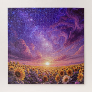 Celestial Sunflower Jigsaw Puzzle