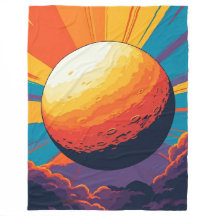 Celestial Sunset Fleece Blanket