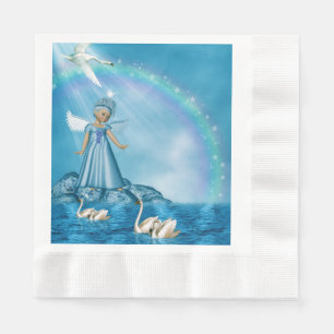 Celestial Swan Guardian Napkin