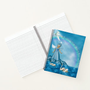 Celestial Swan Guardian Notebook