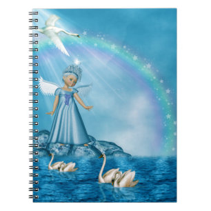 Celestial Swan Guardian Notebook