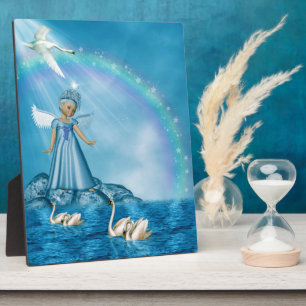 Celestial Swan Guardian Plaque