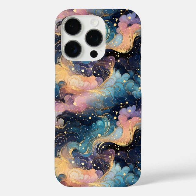 Celestial Swirls – Elegant Galaxy Abstract Design Case-Mate iPhone Case (Back)