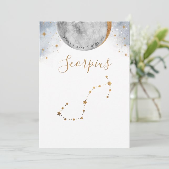 Celestial Table Number, Scorpius Constellation (Standing Front)