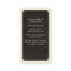 Celestial Tarot Hairdresser Black Business card