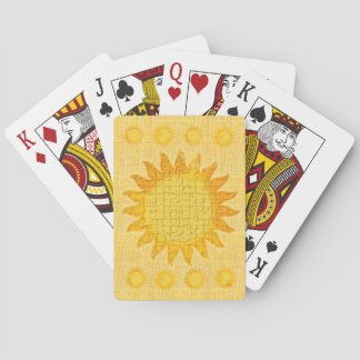 Celestial Textured Sun Playing Cards