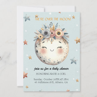 Celestial-Themed Baby Shower Invitation