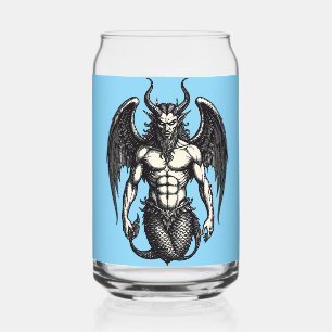 Celestial Tide Crocell Demon Illustration Can Glass