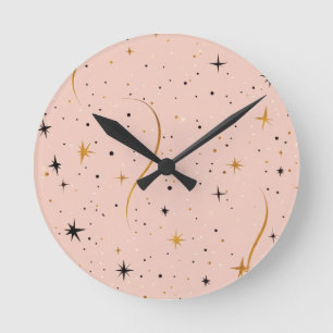 Celestial Time – Starry Detail Wristwatch Round Clock