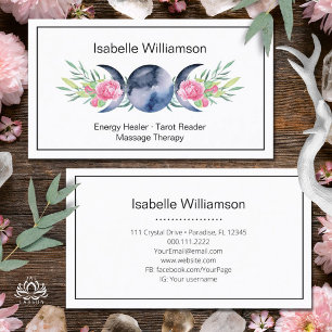 Celestial Triple Moon Goddess Metaphysical Mystic Business Card