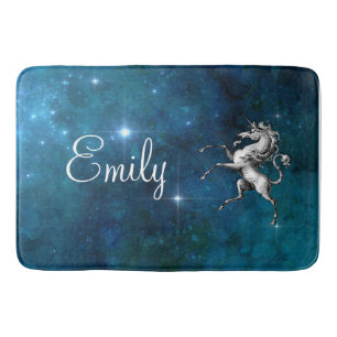 Celestial Unicorn Customisable  Bath Mat