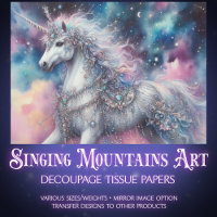 Celestial Unicorn Fairytale Craft Decoupage