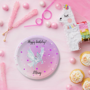 Celestial Unicorn Paper Plate