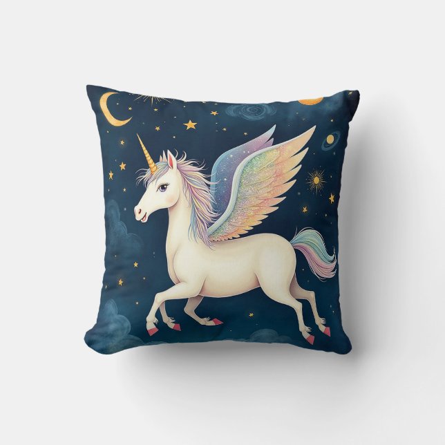 Celestial Unicorn Pillow (Front)