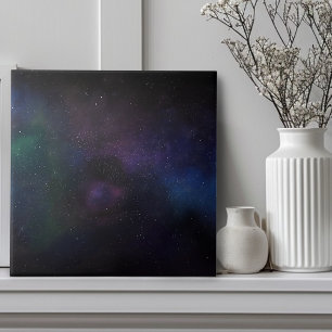 Celestial Veil Nebula Galaxy Starfield Cosmic Ceramic Tile