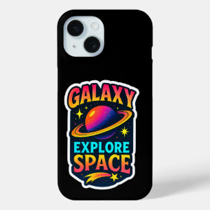 Celestial Vibes in Electric Orbit iPhone 15 Case