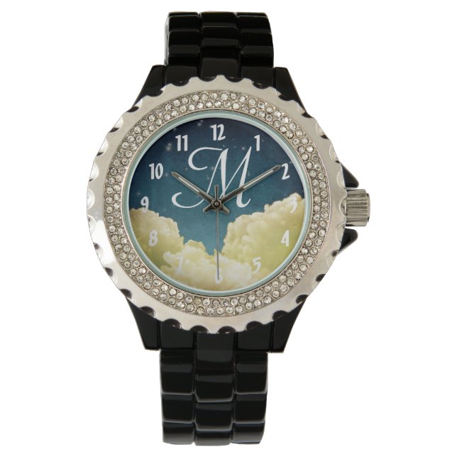 Celestial View Stars and Clouds Safari Watch (Front)