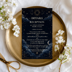 Celestial Vintage Botanical Enclosure Card
