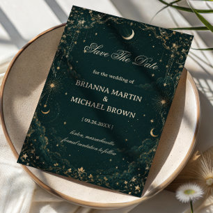 Celestial Vintage Romantic Cosmic Save The Date