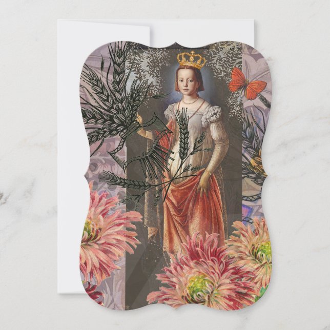 Celestial Virgo Goddess Collage: Vintage Celestial (Front)