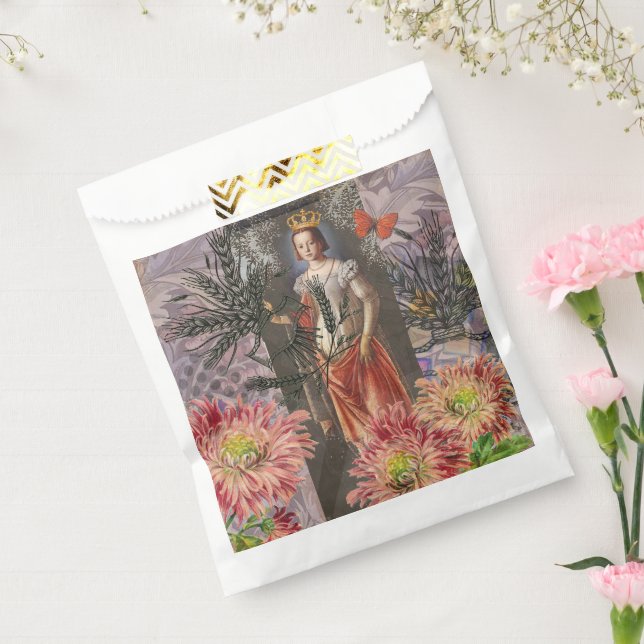 Celestial Virgo Goddess Collage: Vintage Celestial Favour Bag (Sealed)