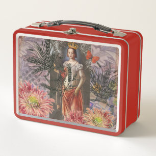 Celestial Virgo Goddess Collage: Vintage Celestial Metal Lunch Box