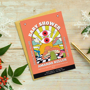 Celestial Watercolor Baby Shower Invitation