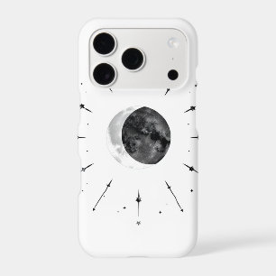 Celestial Watercolor Phone Case - Mono & Silver