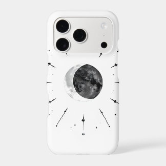 Celestial Watercolor Phone Case - Mono & Silver
