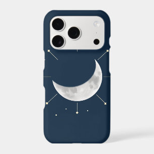 Celestial Watercolor Phone Case - Navy & Silver