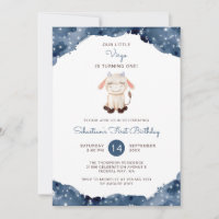 Celestial Watercolor Virgo Zodiac First Birthday