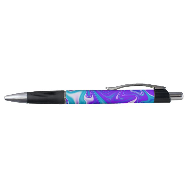 Celestial Waves: The Blue White and Purple Marble (Top)