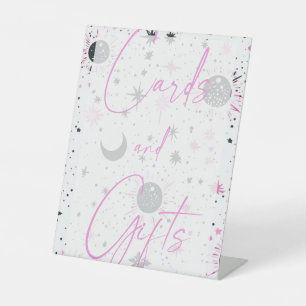 Celestial Wedding Cards & Gifts Pedestal Sign