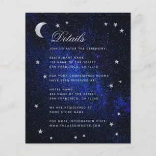 Celestial Wedding Details Budget Enclosure Card