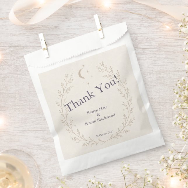 Celestial Wedding Favour Bag (Clipped)