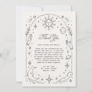 Celestial Wedding Thank You Card