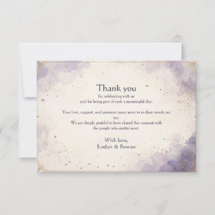 Celestial Wedding Wedding Thank You Not Card