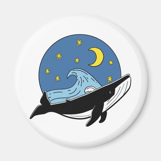 Celestial Whale  Magnet (Front)